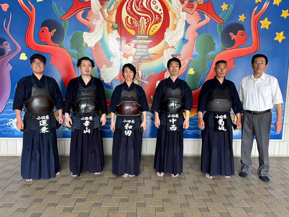 2023/06/18(日) 平塚市剣道連盟創立70周年記念大会に小田原剣道連盟の代表チームで参加いたしました。