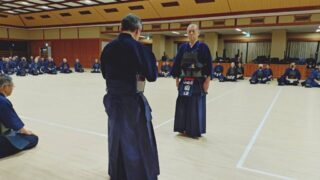 小田原剣道連盟田口会長が、神奈川県剣道連盟合同稽古会の皆勤賞...