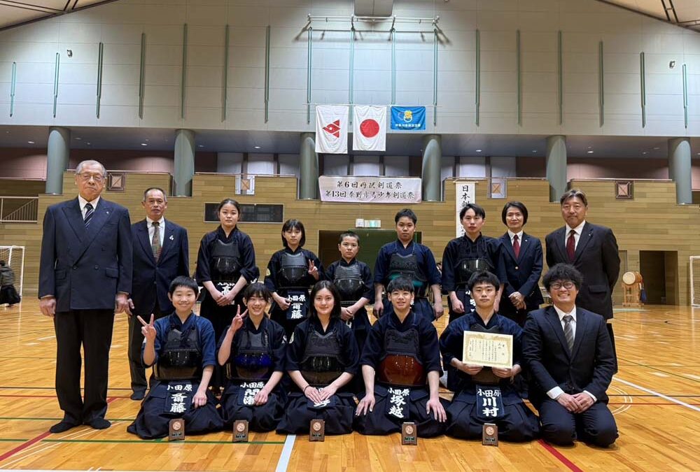 小田原剣道連盟選抜Aチームが2年連続、見事3位に輝きました！2026/03/20(金・祝)、メタックス体育館はだの（秦野市総合体育館）にて、「第6回丹沢剣道祭」が開催されました。